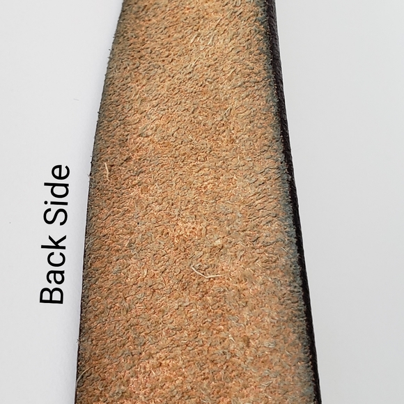 Vintage Genuine Leather With Boho Print Belt - Picture 6 of 6